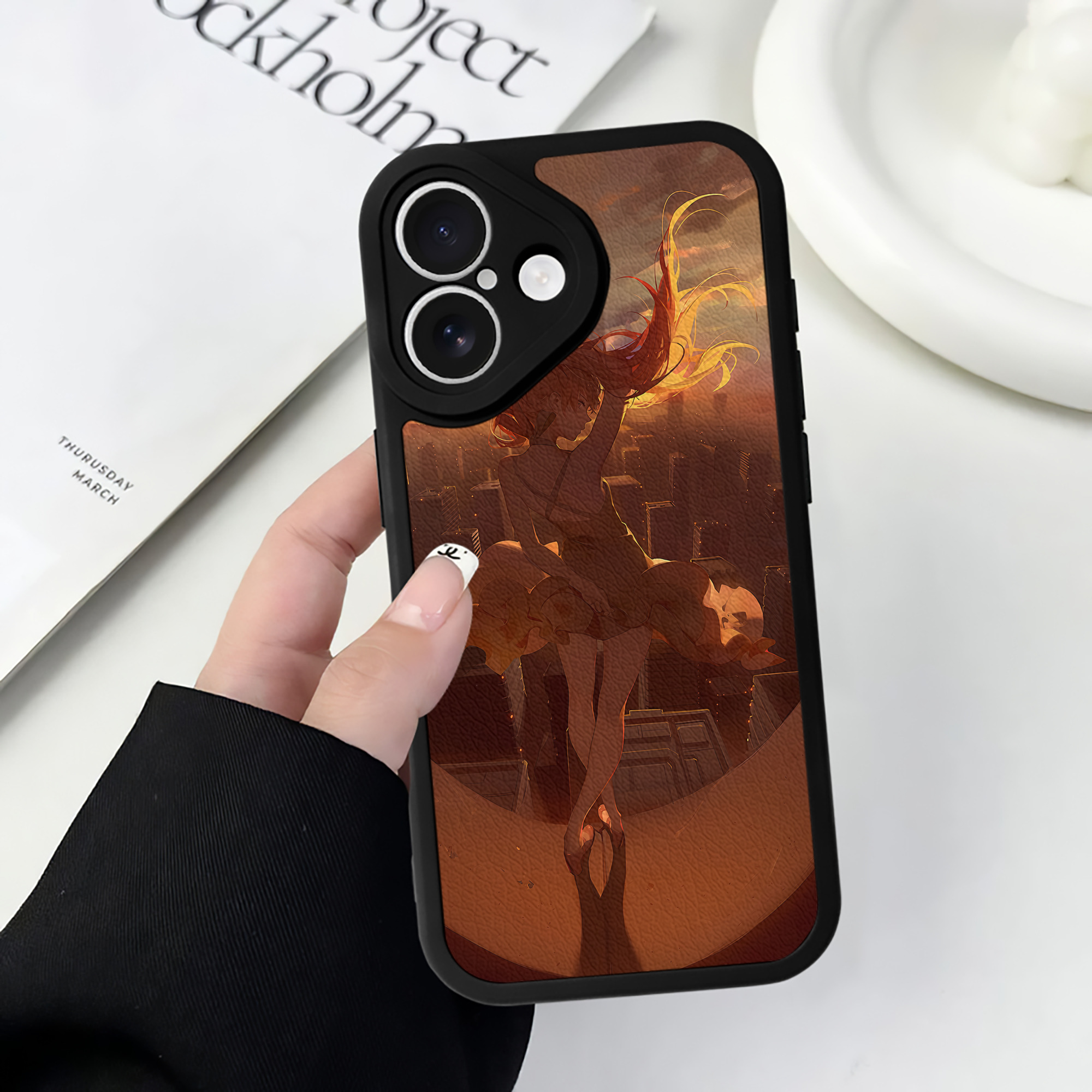 （画像用） EVA 新世紀エヴァンゲリオン 【iPhone 16シリーズ対応】シリコンスマホケース（レザー調） 材質：シリコン